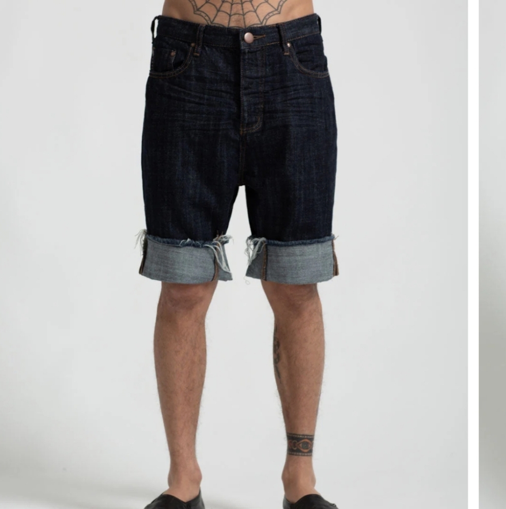 NWT Men's One Teaspoon Organic Raw Bandit Jean Shorts In Size 33